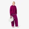 Runway Slub-Wolle-Hose mit weitem Schnitt