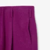 Runway Slub-Wolle-Hose mit weitem Schnitt