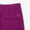 Runway Slub-Wolle-Hose mit weitem Schnitt