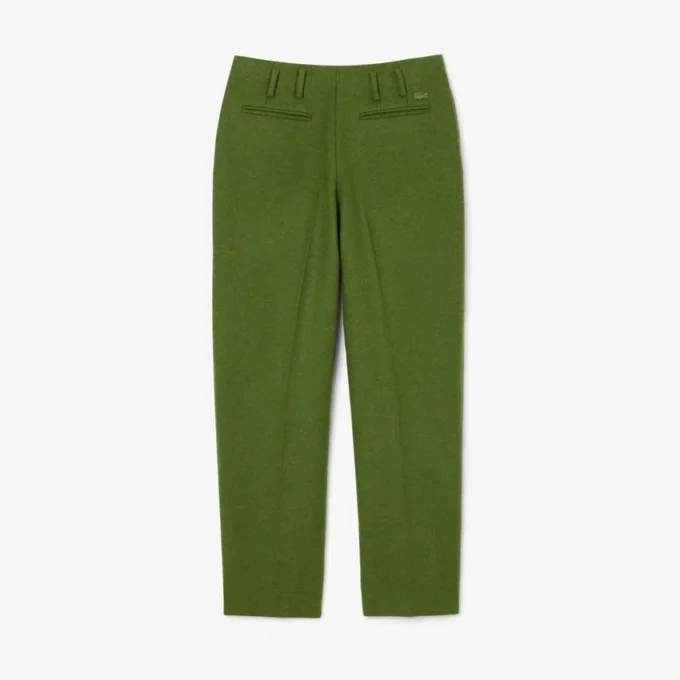 Runway Straight Fit Slub-Wollhose