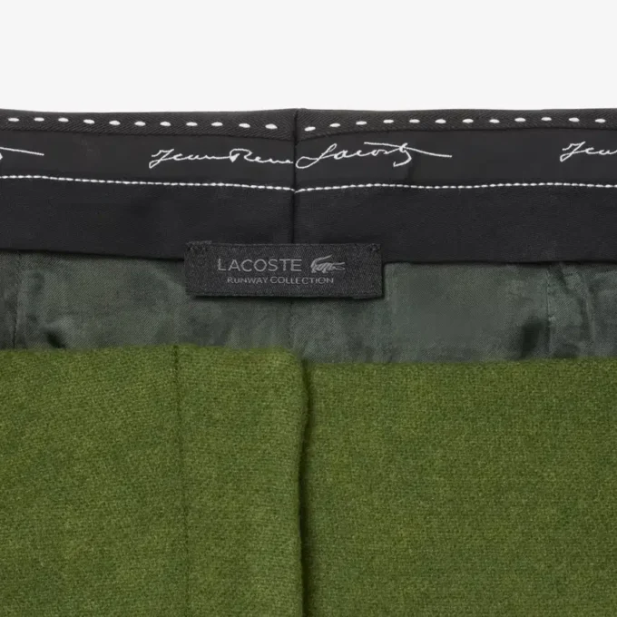 Runway Straight Fit Slub-Wollhose