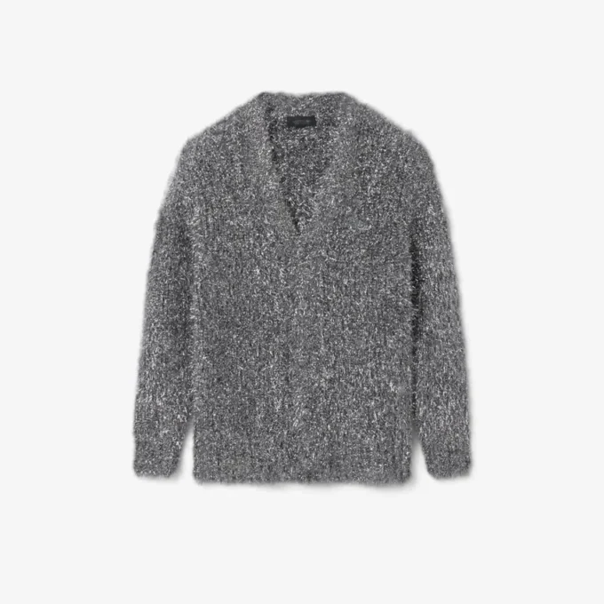 Runway-Strickjacke aus Lurex
