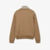 Runway-Sweatshirt mit hohem Kragen, Reißverschluss und Emblem