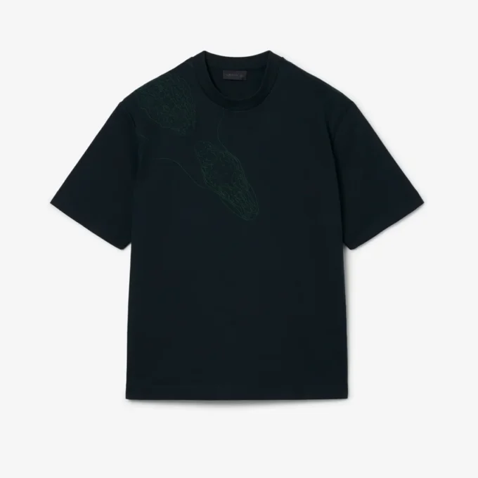 Runway T-Shirt mit gesticktem Krokodil