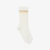 Runway Transparente gerippte Socken