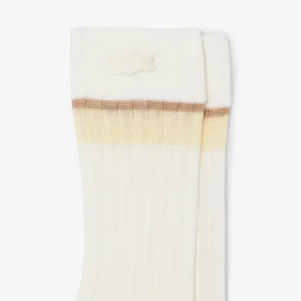 Runway Transparente gerippte Socken