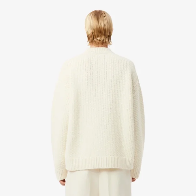 Runway-Wollpullover mit gesticktem Emblem