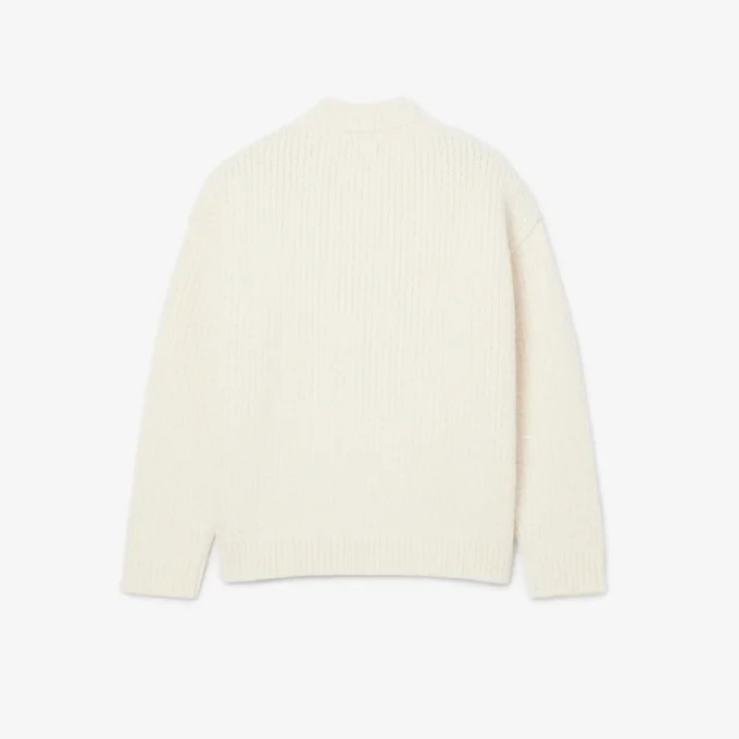 Runway-Wollpullover mit gesticktem Emblem