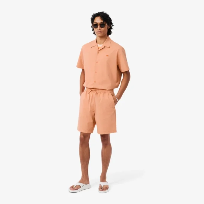 Seersucker-Shorts aus Baumwolle