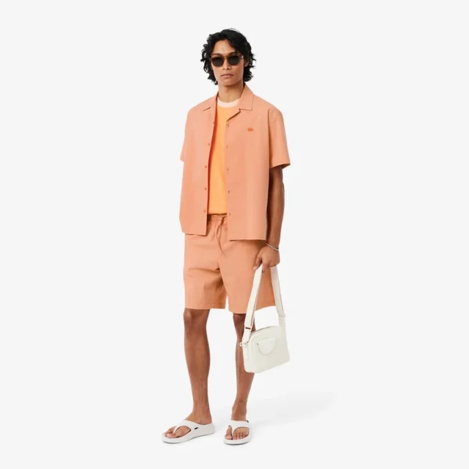 Seersucker-Shorts aus Baumwolle