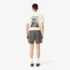 Shorts aus bedruckter Baumwoll-Blend-Mischung in lockerer Passform