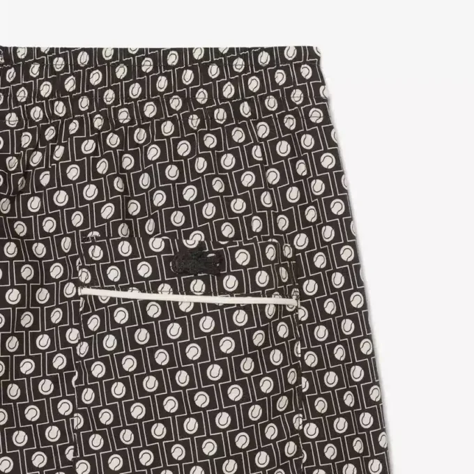 Shorts aus bedruckter Baumwoll-Blend-Mischung in lockerer Passform