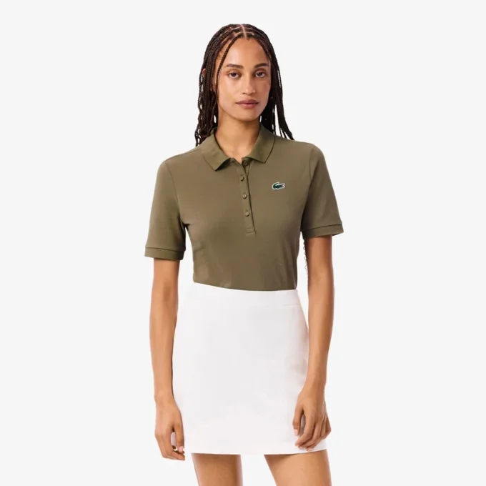 Slim-Fit-Golf-Poloshirt für Damen mit Temperaturregulierung