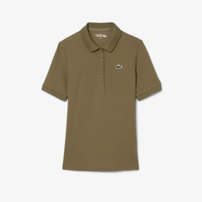 Slim-Fit-Golf-Poloshirt für Damen mit Temperaturregulierung