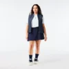 Slim-Fit-Golf-Poloshirt für Damen mit UV-Schutz und Stretch