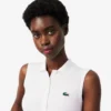 Slim-Fit-Golf-Poloshirt für Damen mit UV-Schutz und Stretch