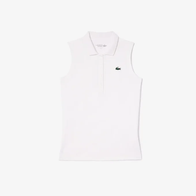Slim-Fit-Golf-Poloshirt für Damen mit UV-Schutz und Stretch