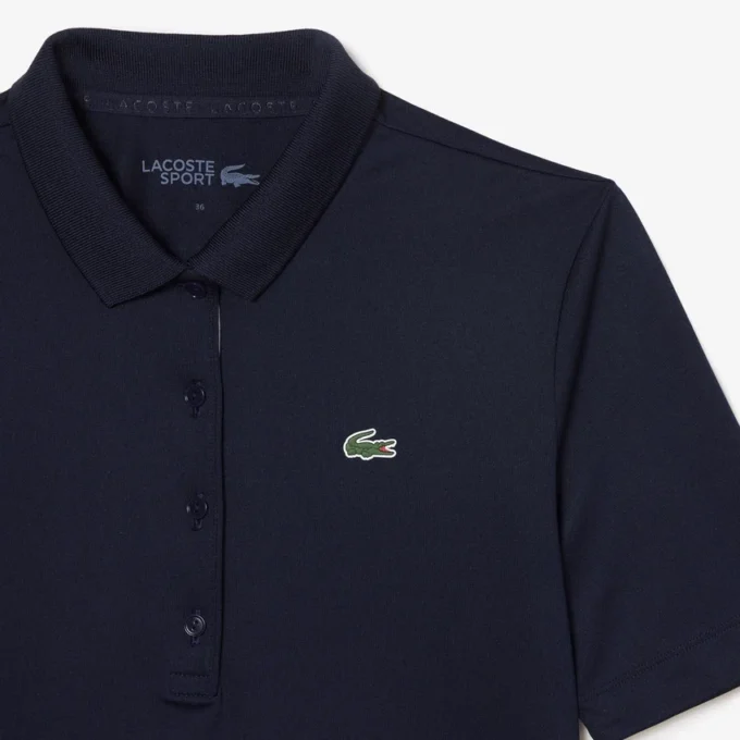 Slim-Fit-Golf-Poloshirt für Damen mit UV-Schutz und Stretch