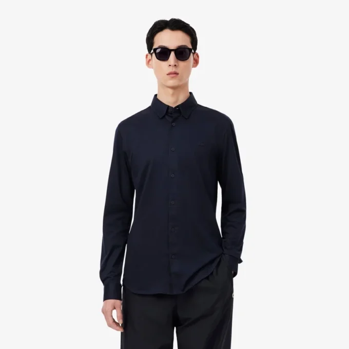 Slim-Fit-Hemd aus Baumwoll-Blend