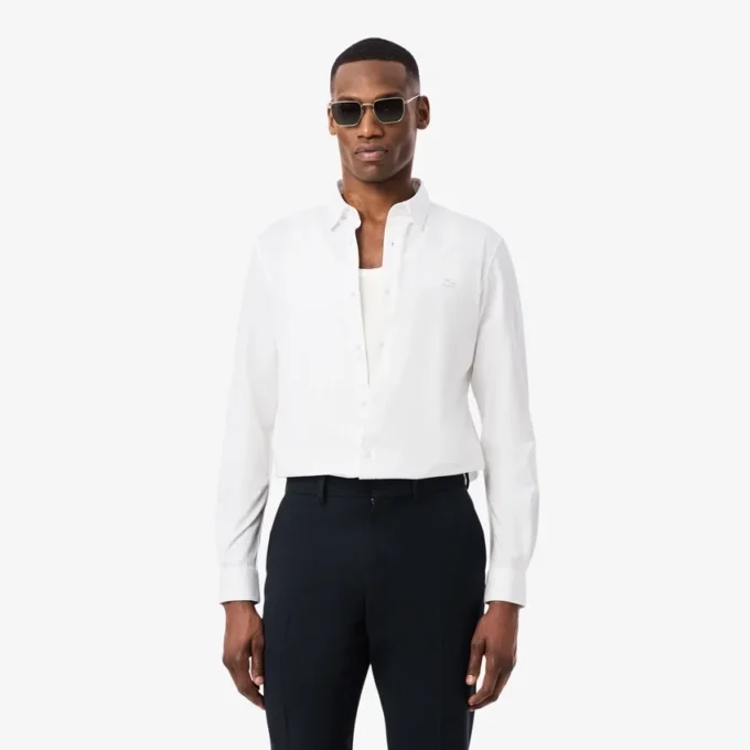Slim-Fit-Hemd aus Baumwoll-Blend