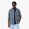 Slim-Fit-Hemd aus Stretch-Popeline mit Gingham-Print