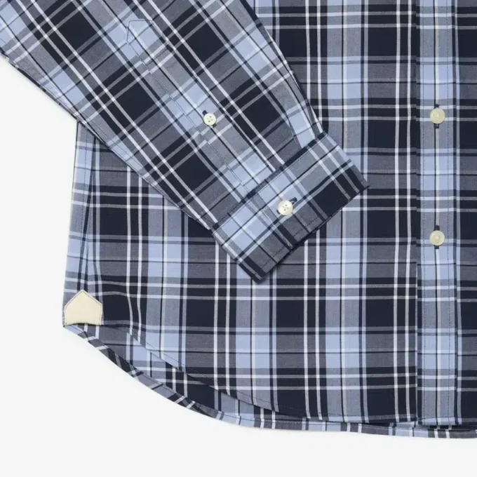 Slim-Fit-Hemd aus Stretch-Popeline mit Gingham-Print