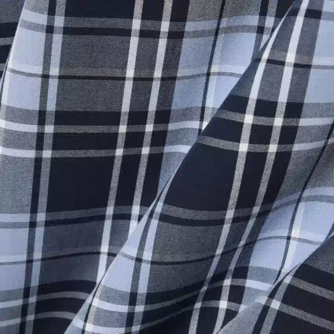 Slim-Fit-Hemd aus Stretch-Popeline mit Gingham-Print