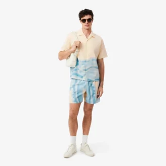Slim-Fit-Hemd mit Krokodil-Print