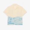 Slim-Fit-Hemd mit Krokodil-Print