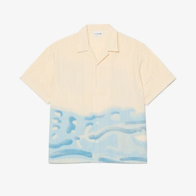 Slim-Fit-Hemd mit Krokodil-Print