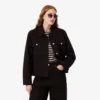 Slim-Fit-Jeansjacke mit Knöpfen