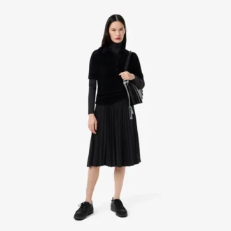 Slim-Fit-Kleid mit hohem Kragen für Damen