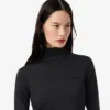 Slim-Fit-Kleid mit hohem Kragen für Damen