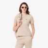 Slim-Fit-Monogram-T-Shirt für Damen