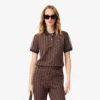 Slim-Fit-Monogramm-Poloshirt für Damen