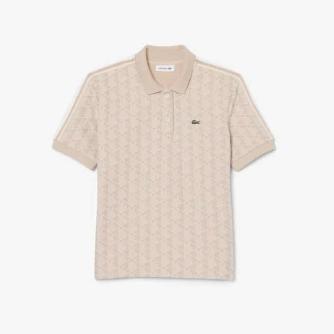Slim-Fit-Monogramm-Poloshirt für Damen