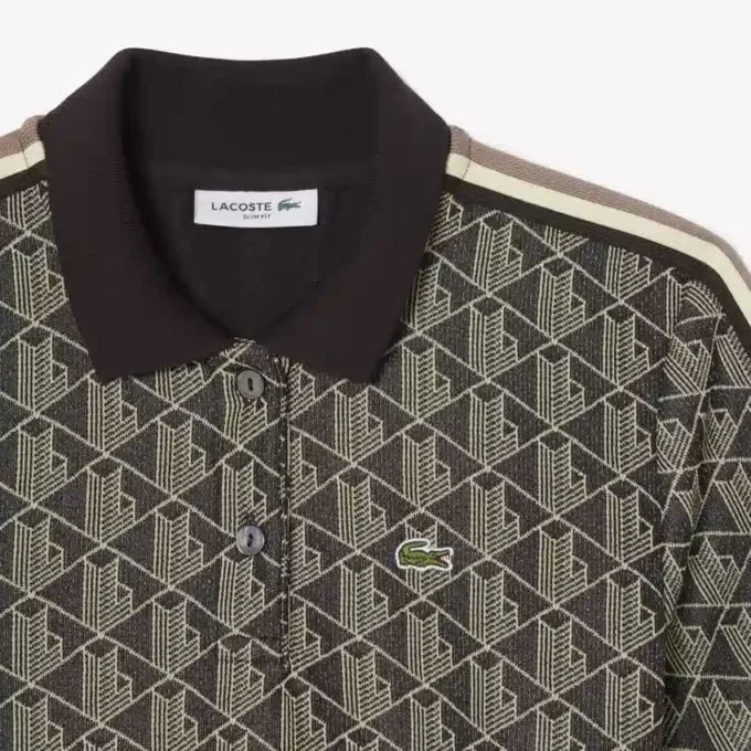 Slim-Fit-Monogramm-Poloshirt für Damen