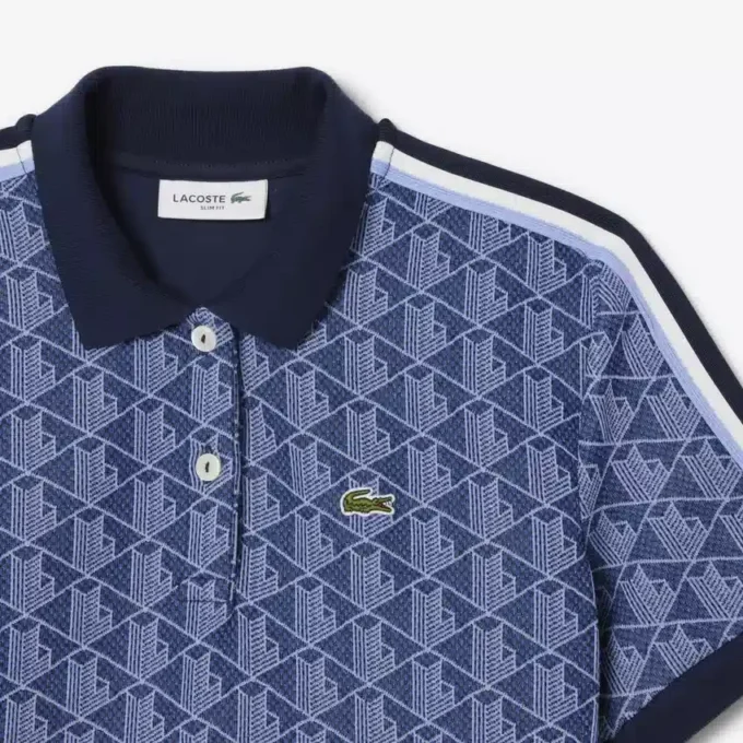 Slim-Fit-Monogramm-Poloshirt für Damen