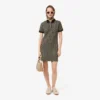 Slim-Fit-Monogramm-Poloshirt-Kleid für Damen