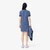 Slim-Fit-Monogramm-Poloshirt-Kleid für Damen