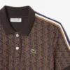 Slim-Fit-Monogramm-Poloshirt-Kleid für Damen