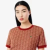 Slim-Fit-Monogramm-T-Shirt für Damen