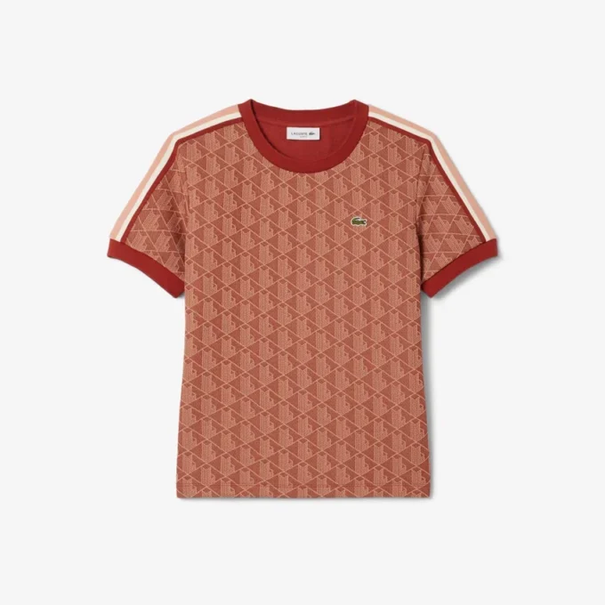 Slim-Fit-Monogramm-T-Shirt für Damen