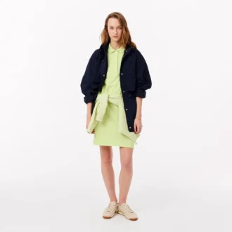 Slim-Fit-Stretch-Mini-Piqué-Poloshirt-Kleid für Damen
