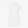 Slim-Fit-Stretch-Mini-Piqué-Poloshirt-Kleid für Damen