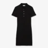Slim-Fit-Stretch-Mini-Piqué-Poloshirt-Kleid für Damen