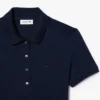 Slim-Fit-Stretch-Mini-Piqué-Poloshirt-Kleid für Damen