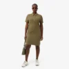 Slim-Fit-Stretch-Mini-Piqué-Poloshirt-Kleid für Damen