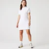 Slim-Fit-Stretch-Mini-Piqué-Poloshirt-Kleid für Damen