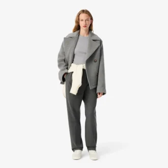 Slim-Fit-T-Shirt aus geripptem Baumwollstoff für Damen